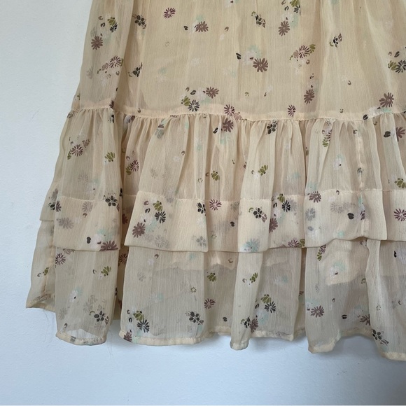 ❌ SOLD ❌ Free People Pale Yellow Floral Skirt - Picture 2 of 3